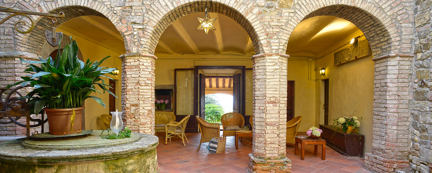 A small Renaissance palazzo in a historic village in a quiet and beautiful setting