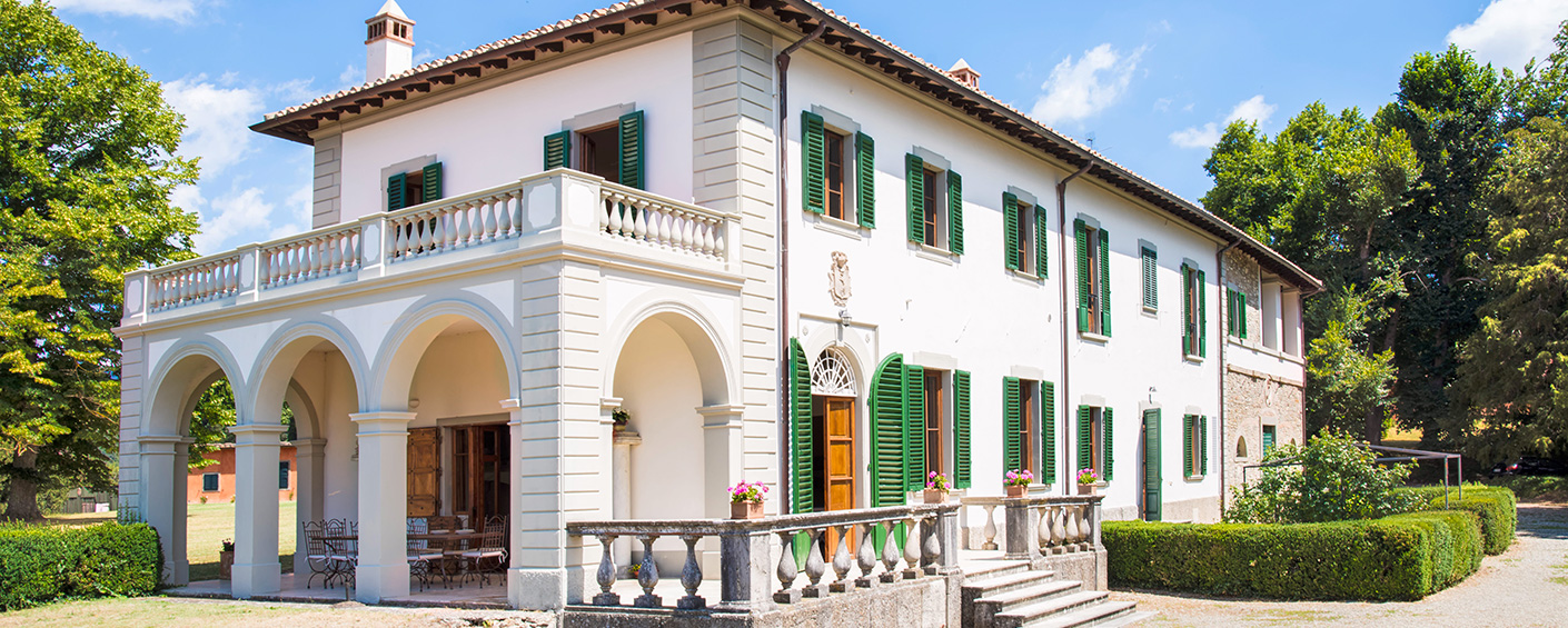 Historic villa in the green hills north of Florence